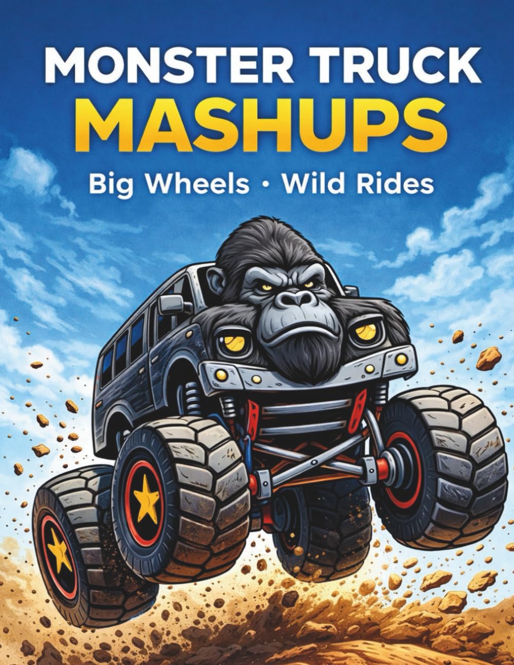 Monster Truck Mashups: Big Wheels · Wild Rides -A Coloring Book for Ages 4-10