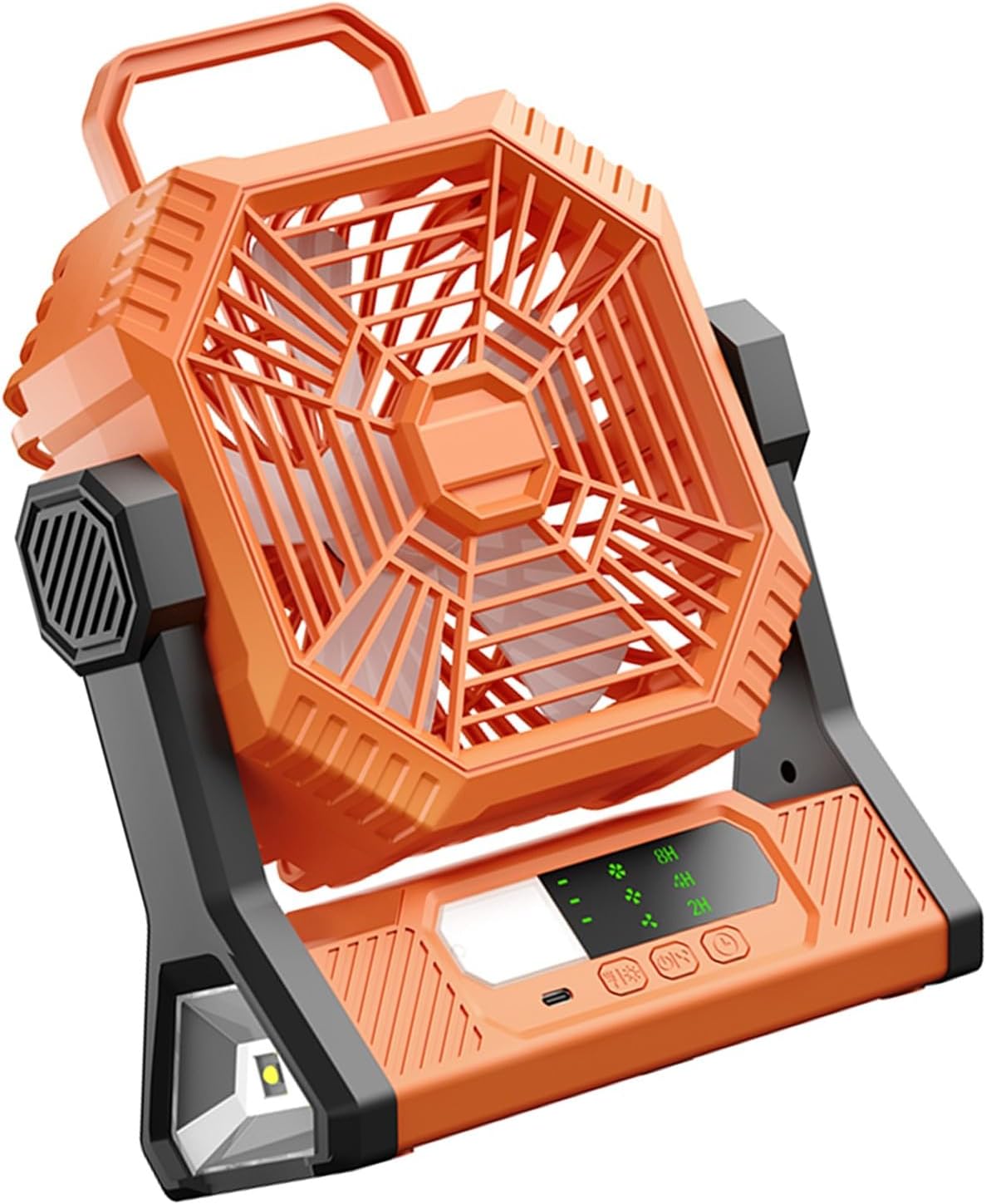 Portable Camping Fan 5000/10000mah Cooling Fan With LED Work Light Outdoor Ceiling For Outdoor Hiking Travel LED Light Tent