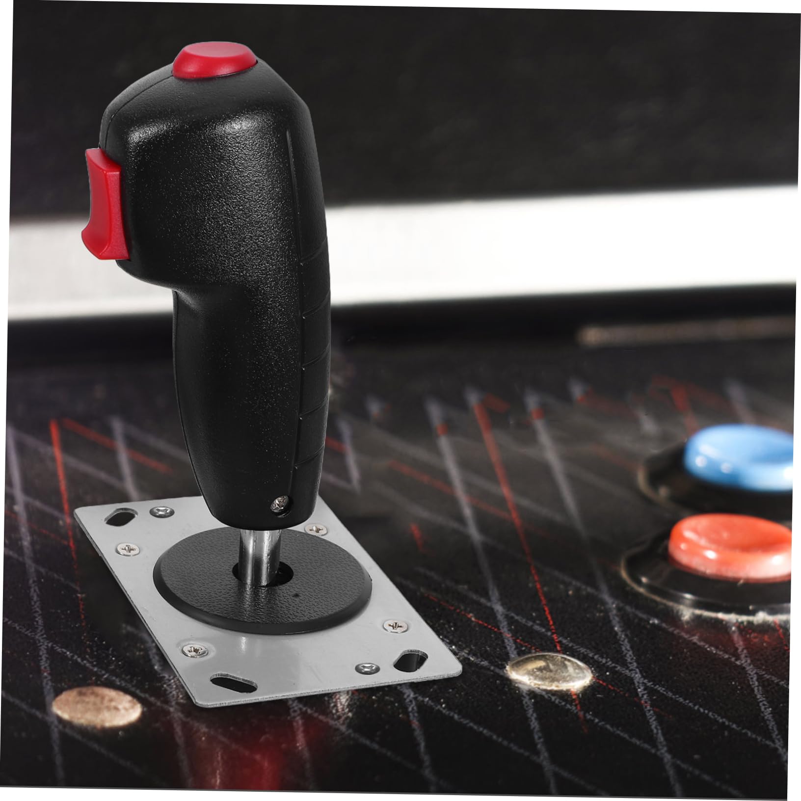 DECHOUS Joystick per Simulatori di Aeroplani Micro Interruttore, Maniglia in Plastica e Ferro, Controllo Preciso per Giochi di Aeroplano, Design Unico e Impugnatura Confortevole