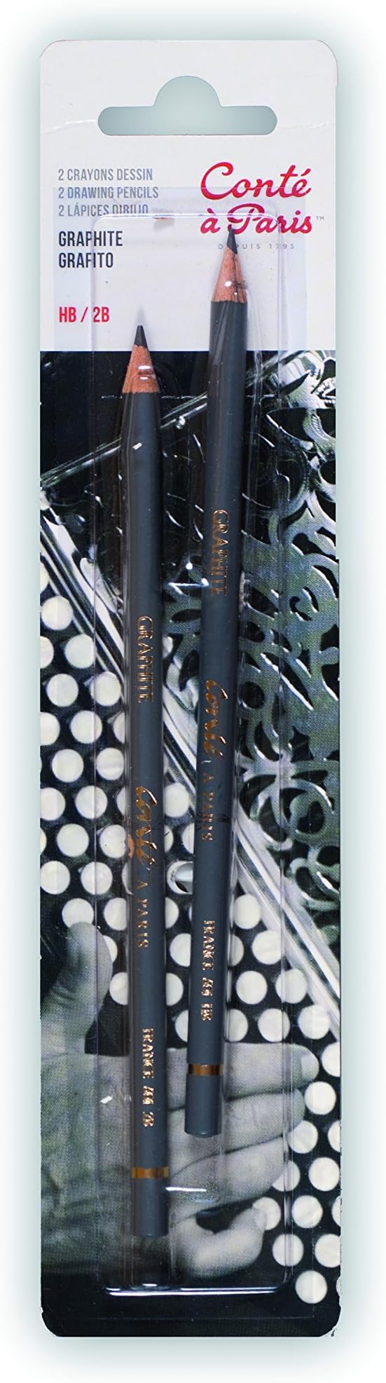 Conté à Paris Graphite HB and 2B Drawing Pencils (Pack of 2)