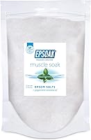 Vista 11 de Epsoak Muscle Soak - Bolsa de sal de Epsom resellable con aroma a menta de 2 libras, fabricada en los Estados Unidos, certificado libre de crueldad