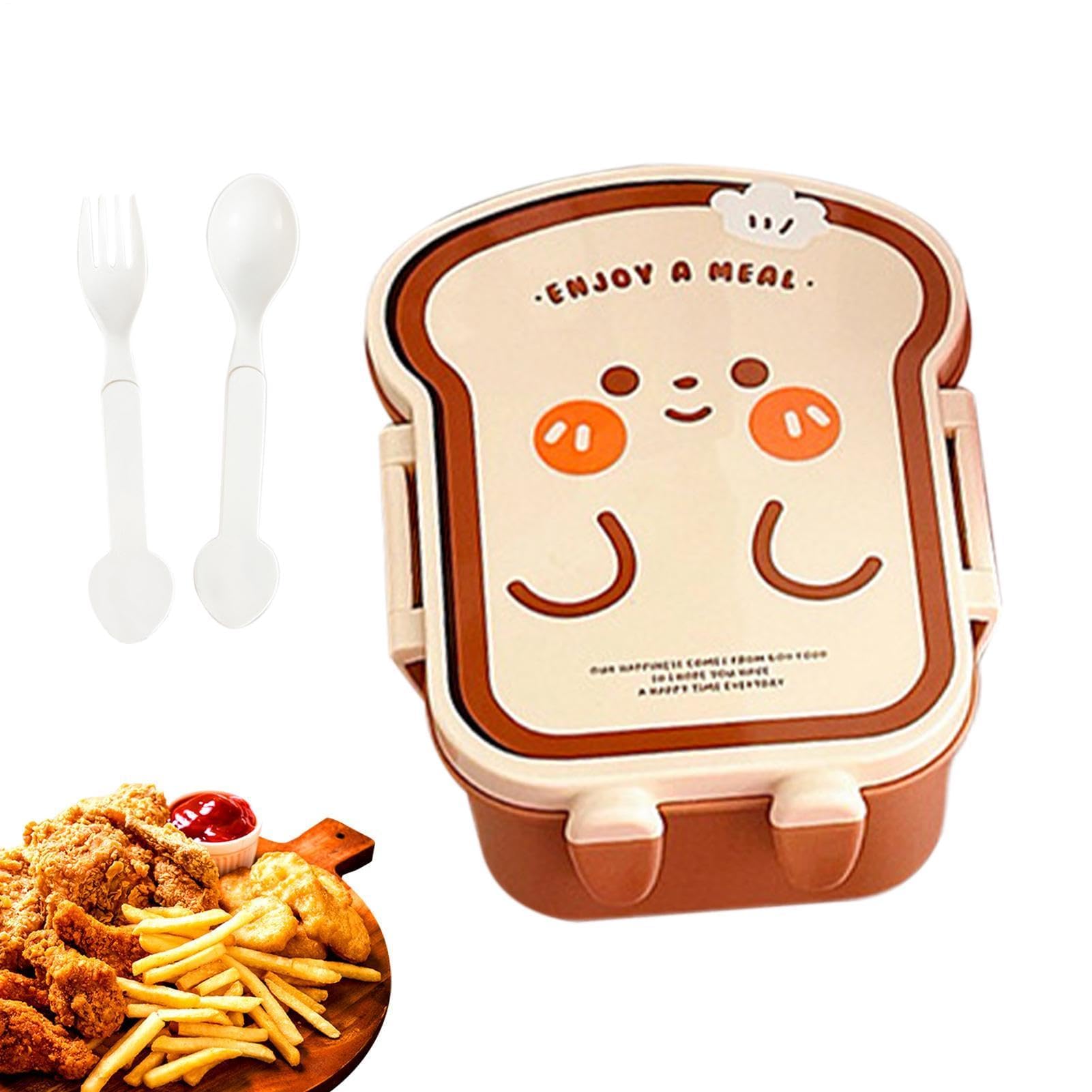 Boîte à lunch scolaire - Compartiment multiple, compatible micro-ondes, pour conserver les aliments sains et séparés, idéal pour les collations, les salades et les fruits à la maison ou à la cuis