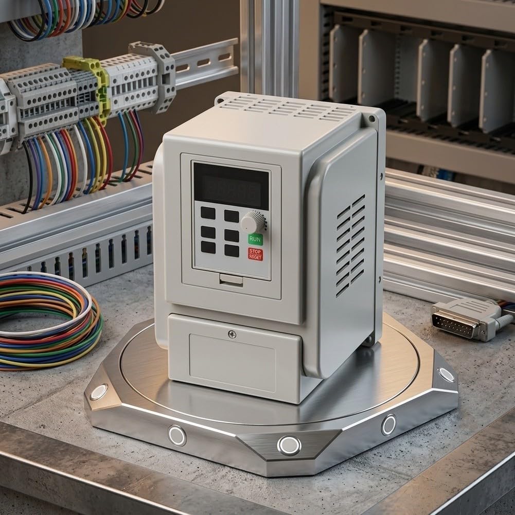 1.5KW Frequenzumrichter 220V Einphasig auf Dreiphasig Frequenzwandler 1.5KW mit Touchscreen Drehzahlregler Drehzahlsteuerung für Poolpumpen 1.5KW Stromsparend Inverter 220V 1.5KW für Werkzeugmaschinen
