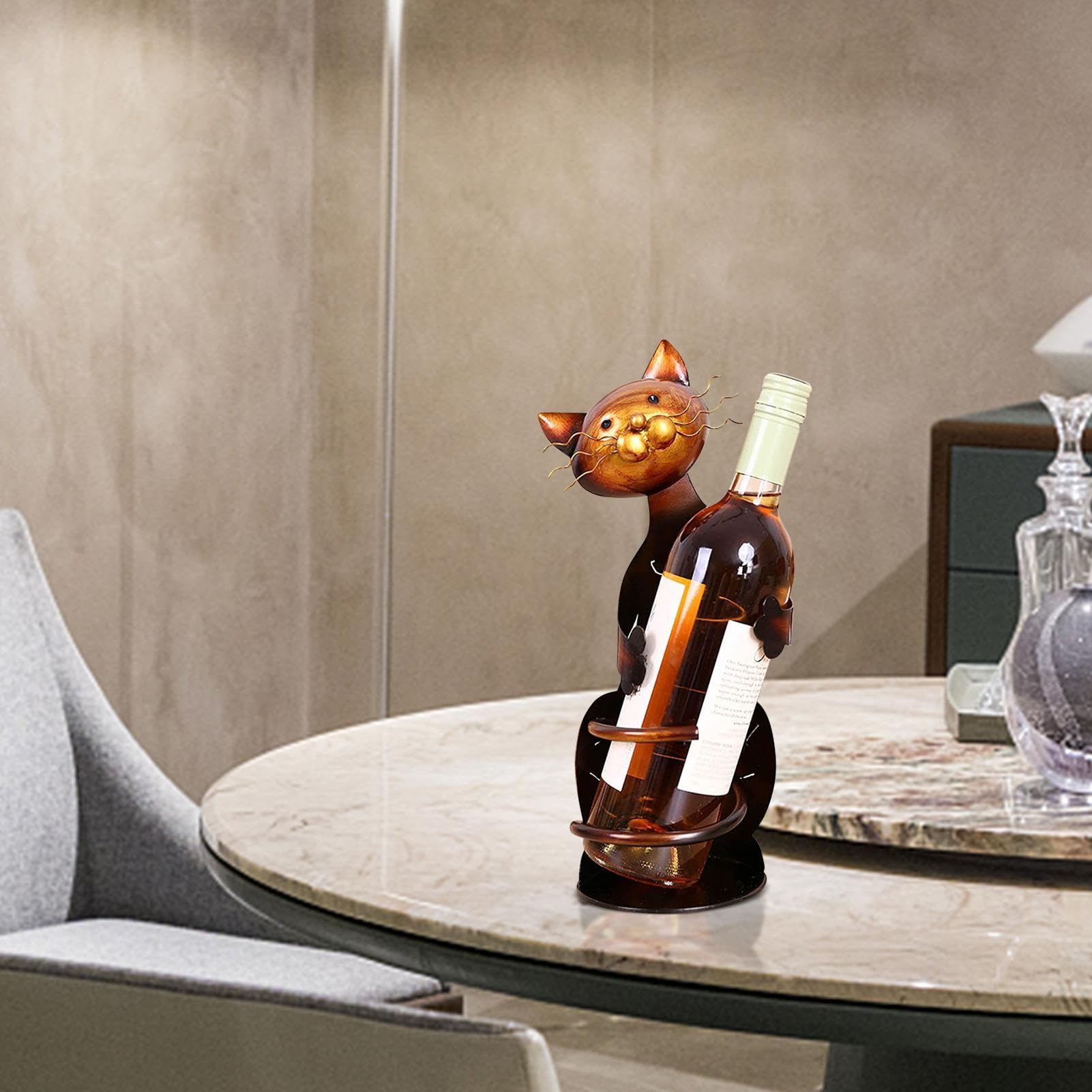 ワイングラスホルダー　猫モチーフ　拭き漆　キハダ　ちぢみ杢 ワイングラスホルダー猫モチーフ拭き漆キハダちぢみ杢