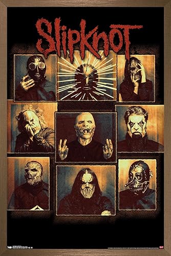 Miniatura 75 de Trends International Slipknot - Póster de pared a prueba de balas, 34 pulgadas de largo x 22.4 W, paquete de póster y clip prémium Paquete de póster