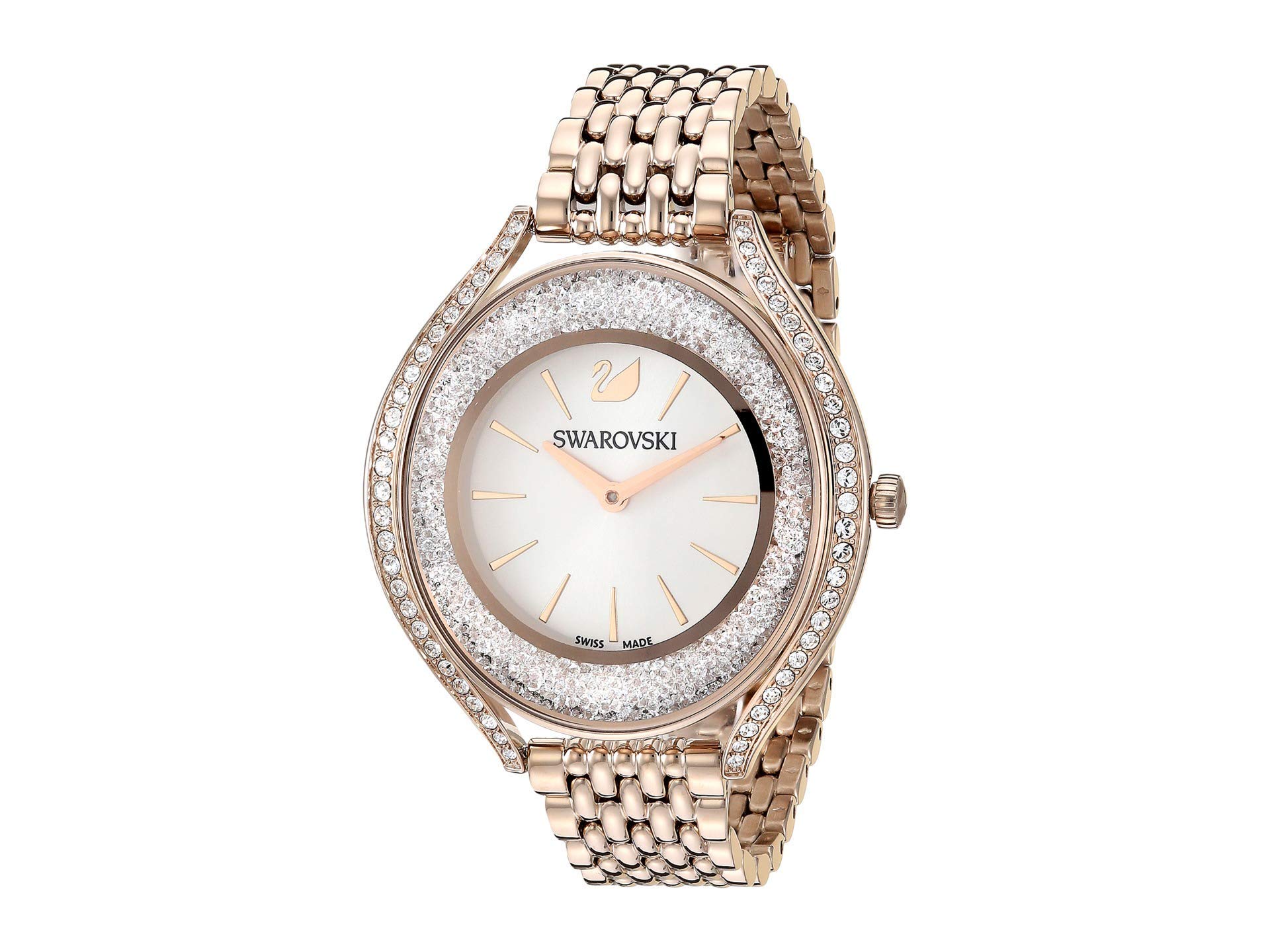 Swarovski Stainless Steel Women Crystalline Aura Analog Watch Champagne/Gold Toned White One Size (B083QBNRGG) Amazon Price History, Amazon Price Tracker