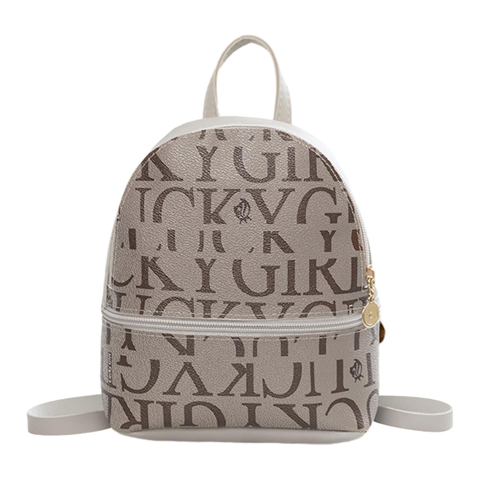 Women's Mini Backpack Elegant Small Cross Bag for Birthday Travel Summer Gray-image-21