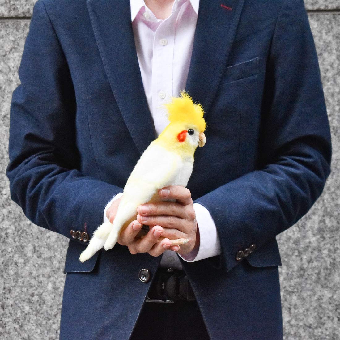 White Cockatiel Plush Soft Toy by Hansa. 23cm. 6457 by Hansa