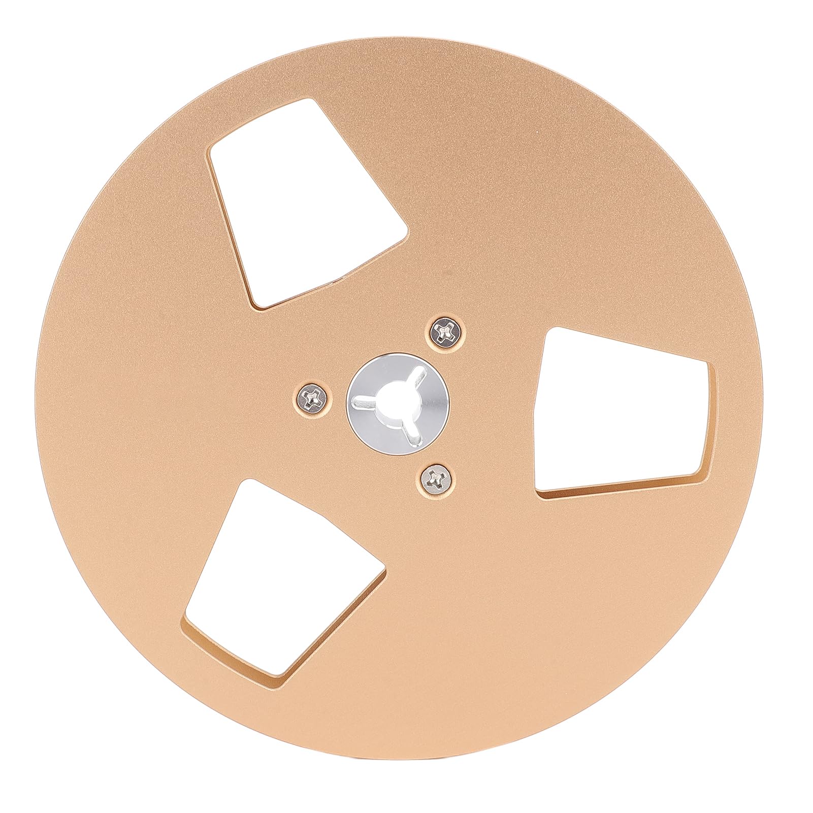 Leere Tonbandspule aus Aluminiumlegierung für NAGRA Studer 5" 3 Löcher 1/4 Zoll Band (Gold)