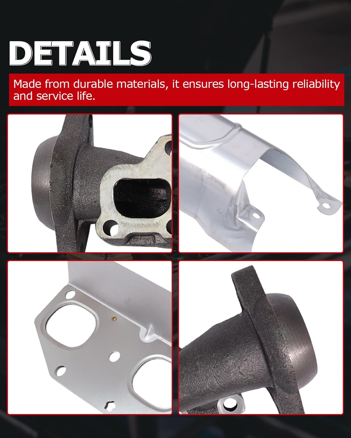 1ST Right Exhaust Manifold Kit with Gasket 5045486AA Fits for Ram 1500 2013-2018, 2500 2014-2021, 3500 2013-2020, 1500 Classic 2019-2024, Replaces OE: 674-685 674685