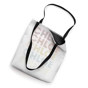 トートバッグ Chloe Structured White Handbag With Bold Branding Amazon.com: Vintage Chloe Name Gifts Chloe Retro Style Tote