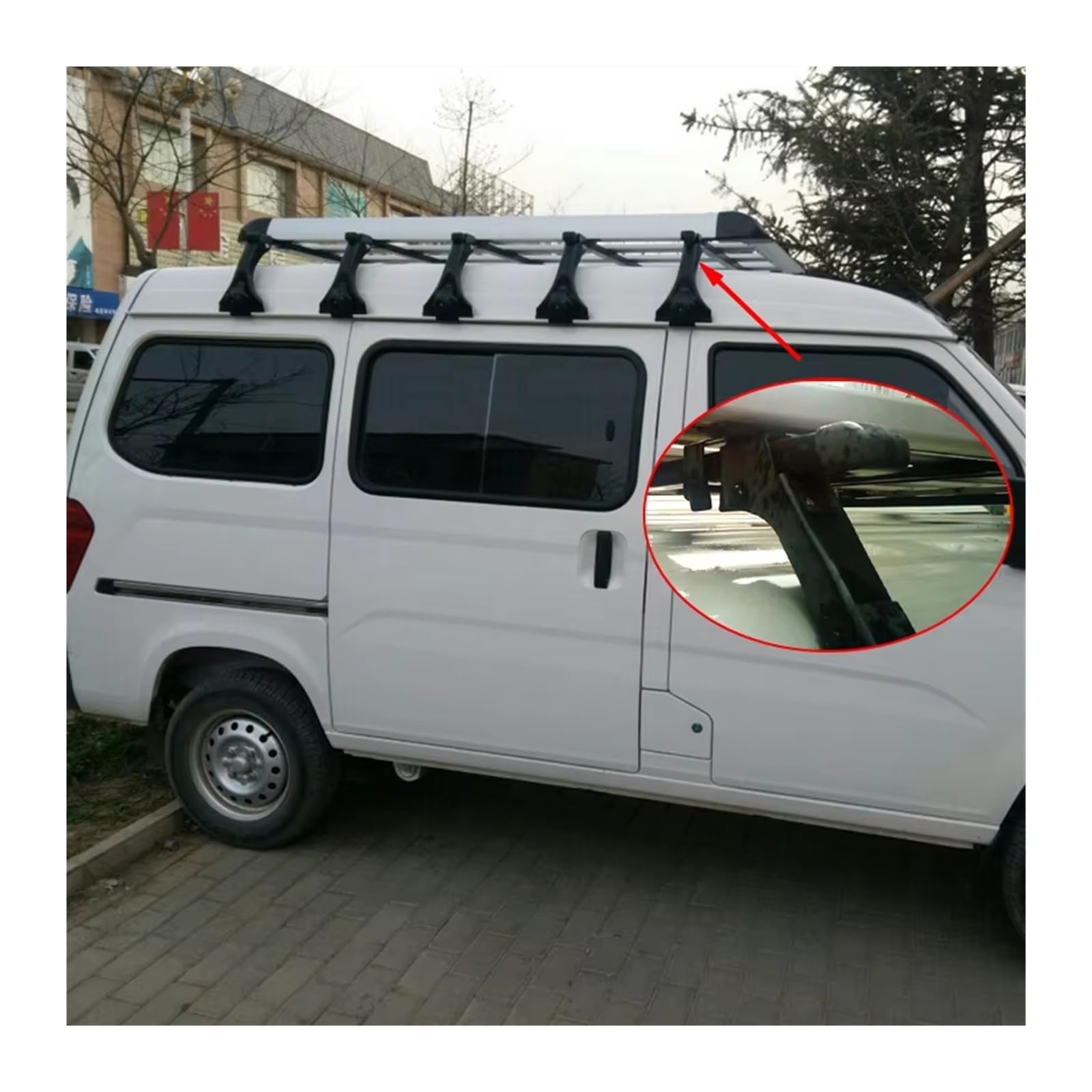 Porte-Bagages de Voiture Kit Porte-Bagages Toit Support Palette Rail Métal 120CM 135CM Barres de Toit(135cm)