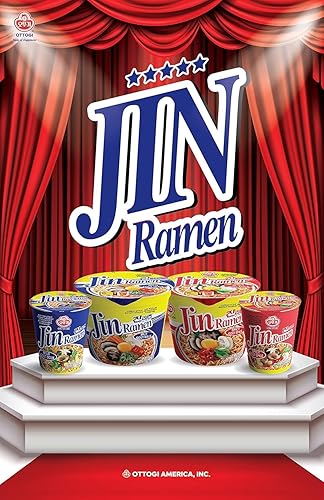 Miniatura 4 de OTTOGI JIN RAMEN Picante, Estilo Coreano, Fideos instantáneos, rico sabor picante, tazón de taza instantánea, ramyun de mejor sabor, sabor gourmet