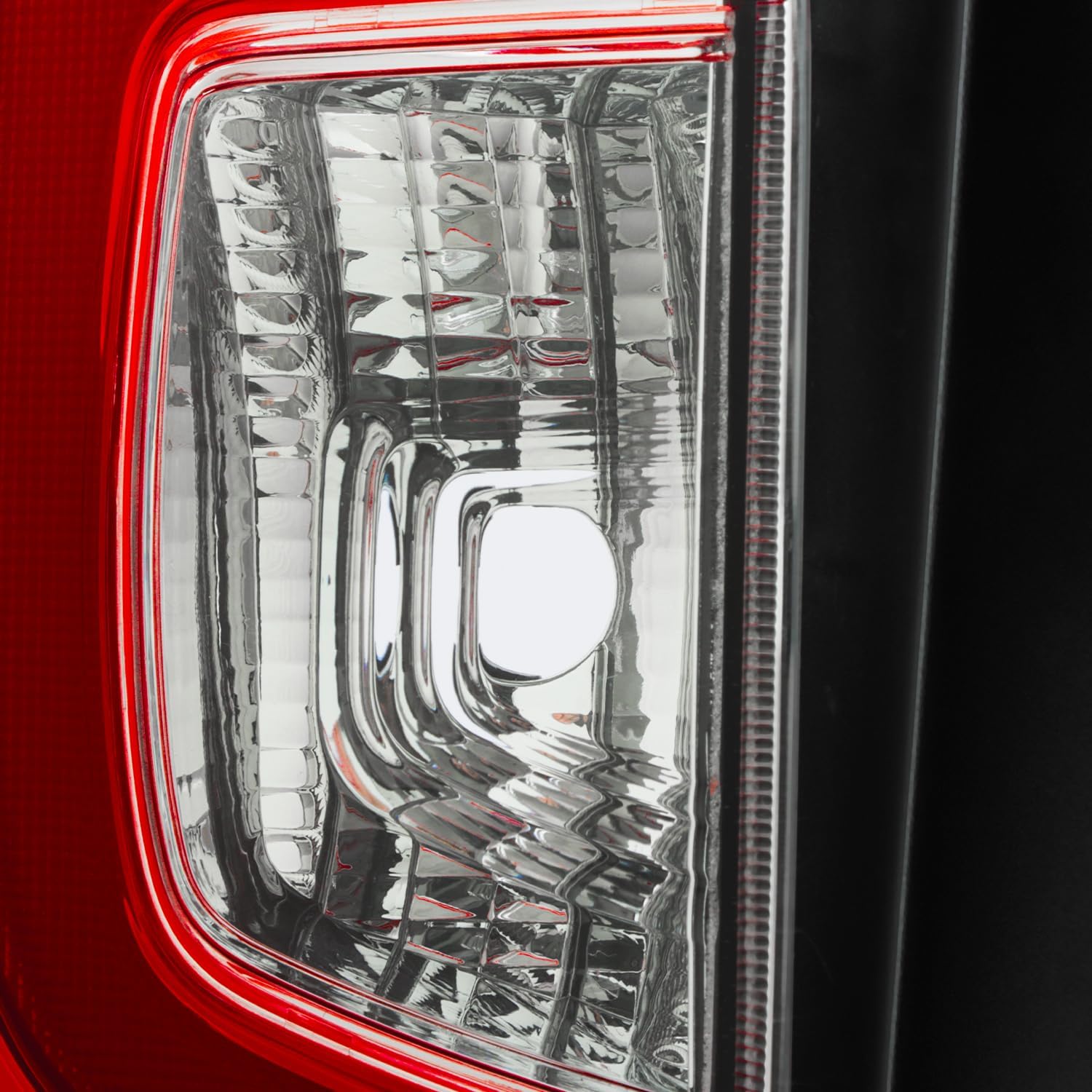 AKKON - Fits 2019-2021 Honda Pilot LX/EX/EX-L/Elite/Touring LED Running Chrome Red Tail Light Outer Driver Left