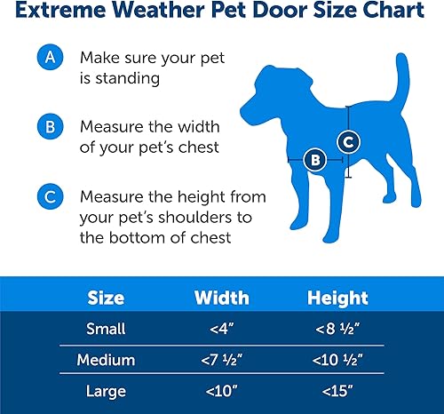 Miniatura 16 de PetSafe Puerta de aluminio para mascotas para clima extremo, grande