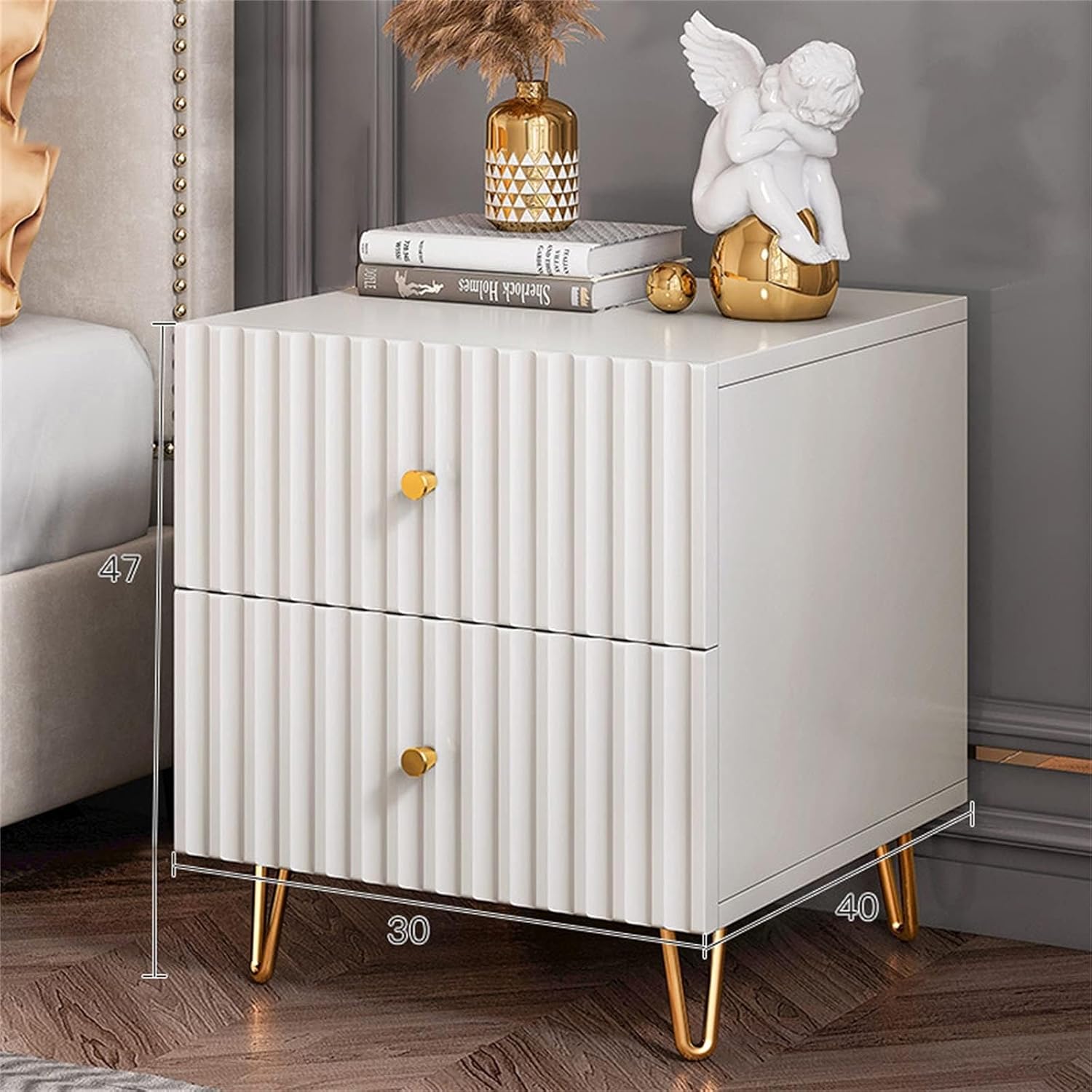 レザー チェスト タンス 黒色 収納家具 キャビネット 箪笥 洋タンス レトロ チェスト 5段 アンティーク調 ノワール 幅45cm （ 開梱設置 たんす