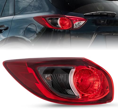 Miniatura 9 de JSBOYAT Conjunto de luz trasera de repuesto para Mazda CX-5 2013-2016 halógena lámpara trasera exterior halógena bombillas laterales del pasajero