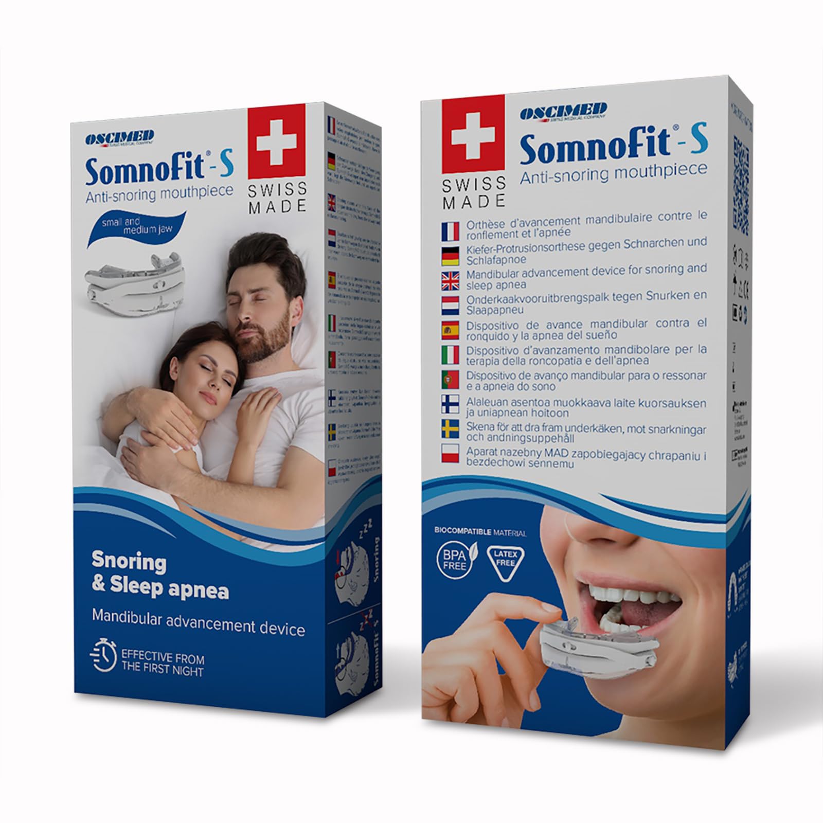 Schnarchstopper Somnofit-S - Anti-Schnarchschiene (SomniShop-Set mit Ratgeber)