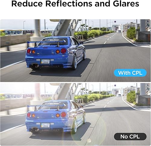 Miniatura 3 de VIOFO CPL Filtro Lente Polarizador Circular Antideslumbrante para Cámara Frontal Serie A229/A329S Dash Cam
