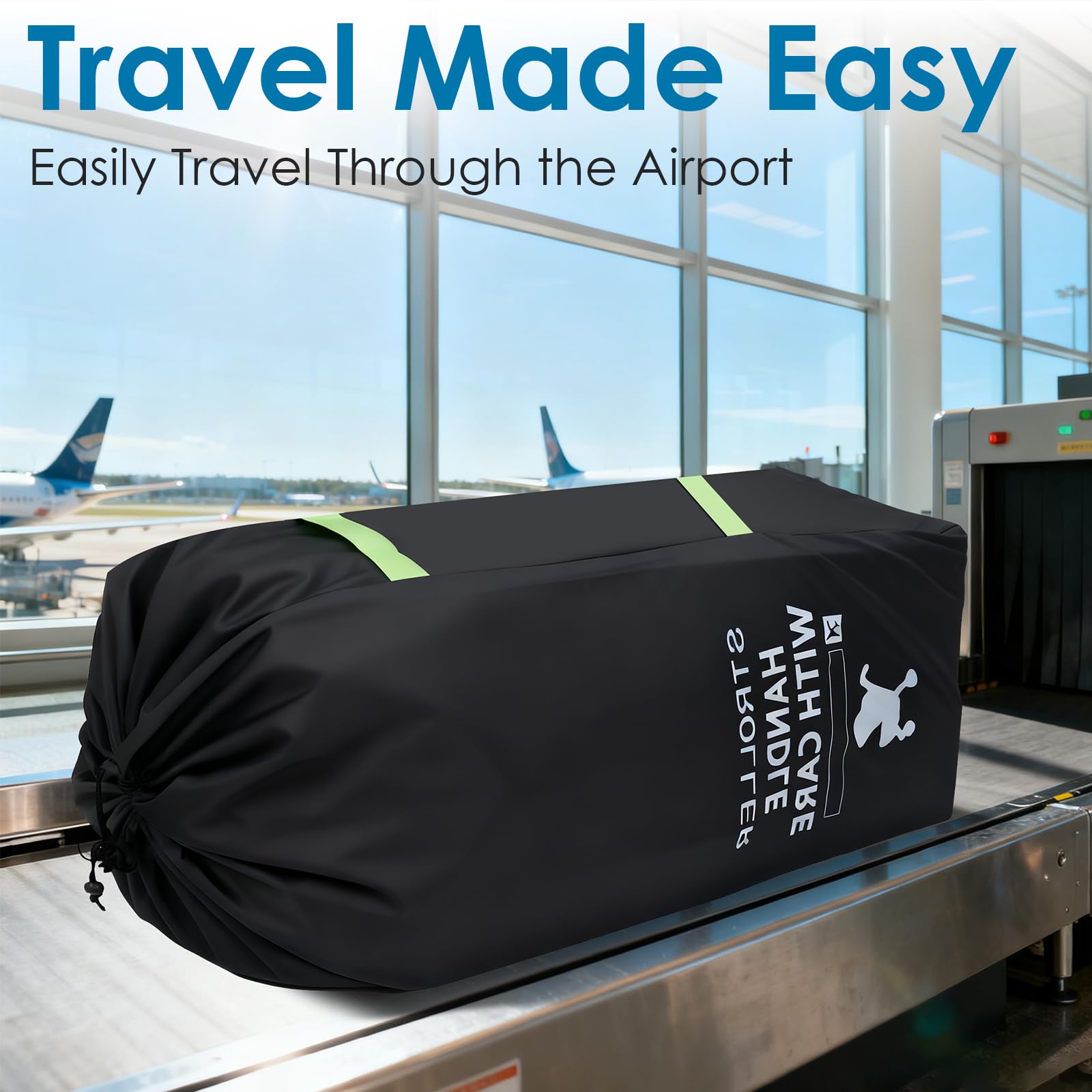 Vicloon Borsa da Viaggio per Passeggino,Borsa da Trasporto per Carrozzine,Borsas per Seggiolino Auto Pieghevole,Borsas passegginos,per Passeggino Impermeabile per Aereo Gate Check e Stoccaggio