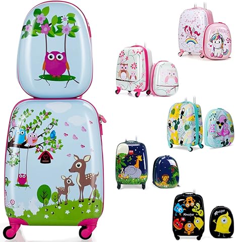 review KOTEK Kids Carry On Luggage Set, 16