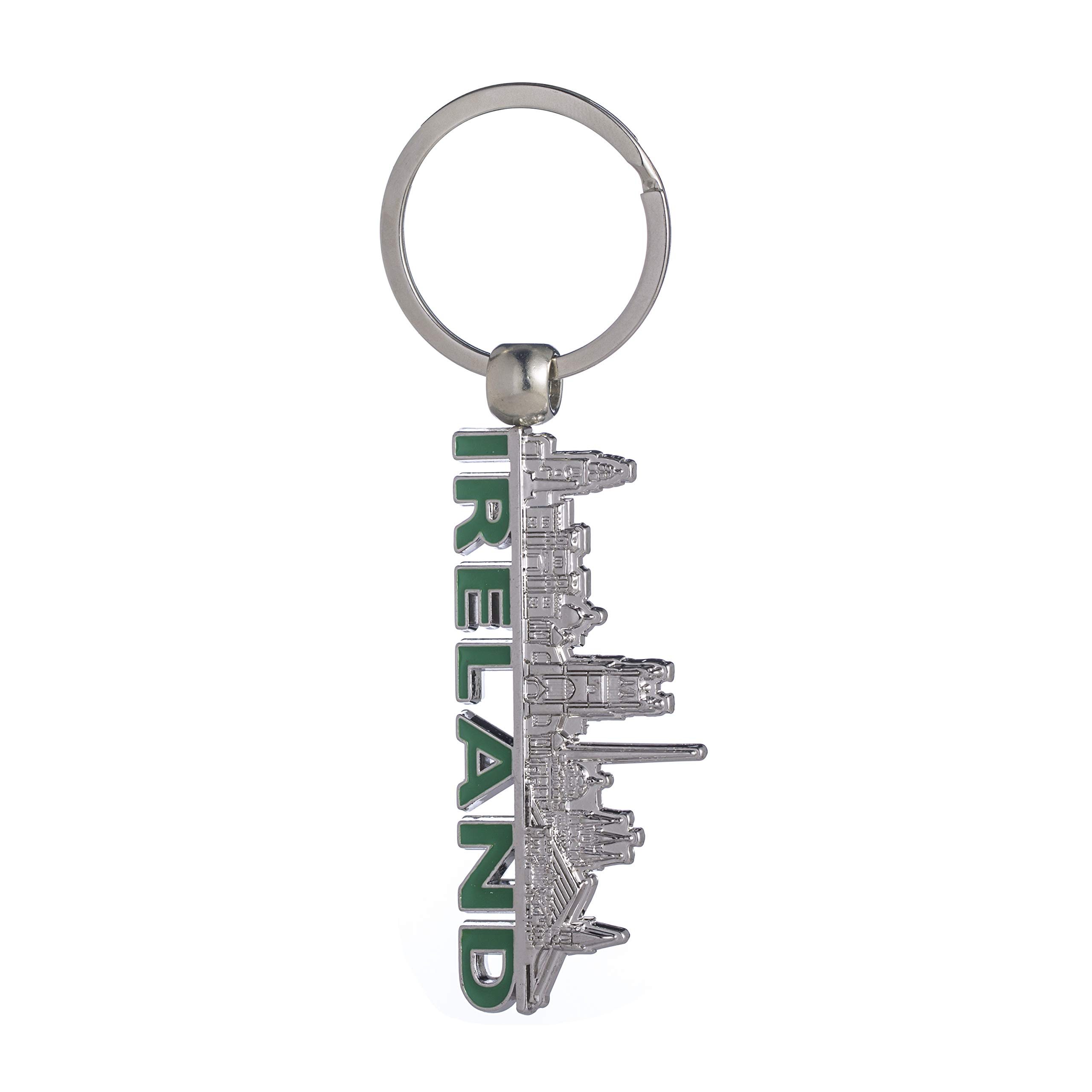 Eurostick Irish Multi Keyring Keychain Ireland Belfast Bagcharm (Ireland Metal Skyline)