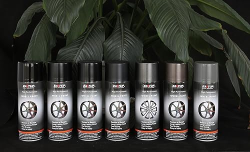 Miniatura 3 de Pintura de rueda negra metálica de alta calidad, acabado brillante, alta durabilidad, resistente a la decoloración, revestimiento de borde de secado