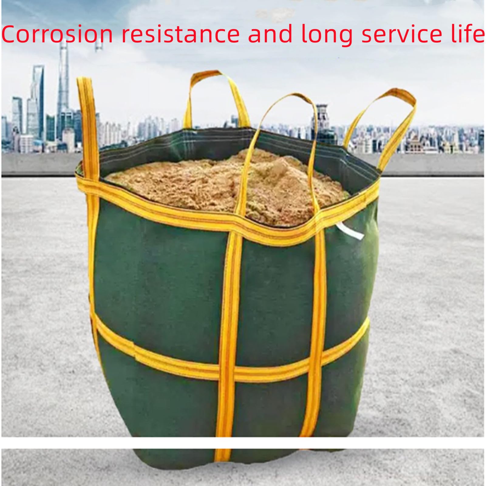 Sac de Levage en Nylon, Sacs de Levage durables et réutilisables, Sac en Voile tissé pour Plateforme de Grue, Chariot élévateur，Charge de 500 kg, 50 x 50 x 50 cm
