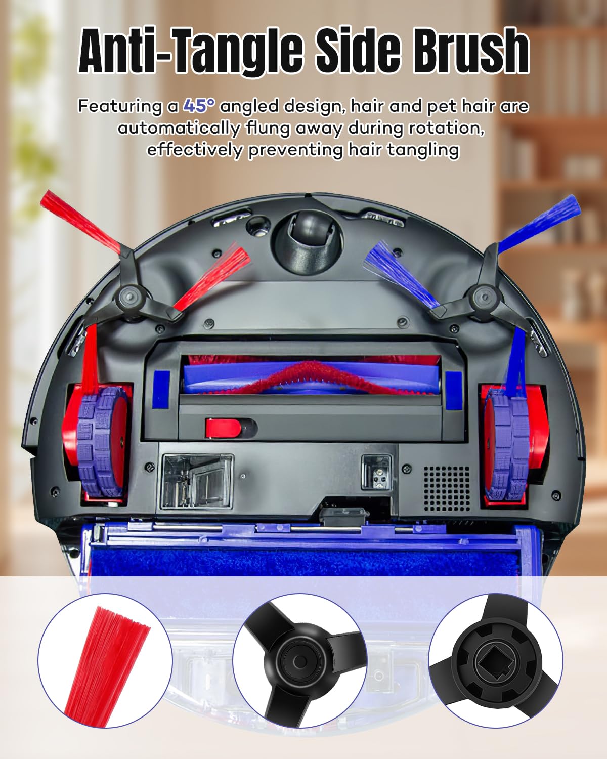 Chuancheng 16 accesorios para aspiradora Dyson Spot+ Scrub AI, robot aspirador húmedo y seco, pieza de repuesto con 2 cepillos de rodillo, 2 trapeadores de rodillo, 4 filtros HEPA, 8 cepillos