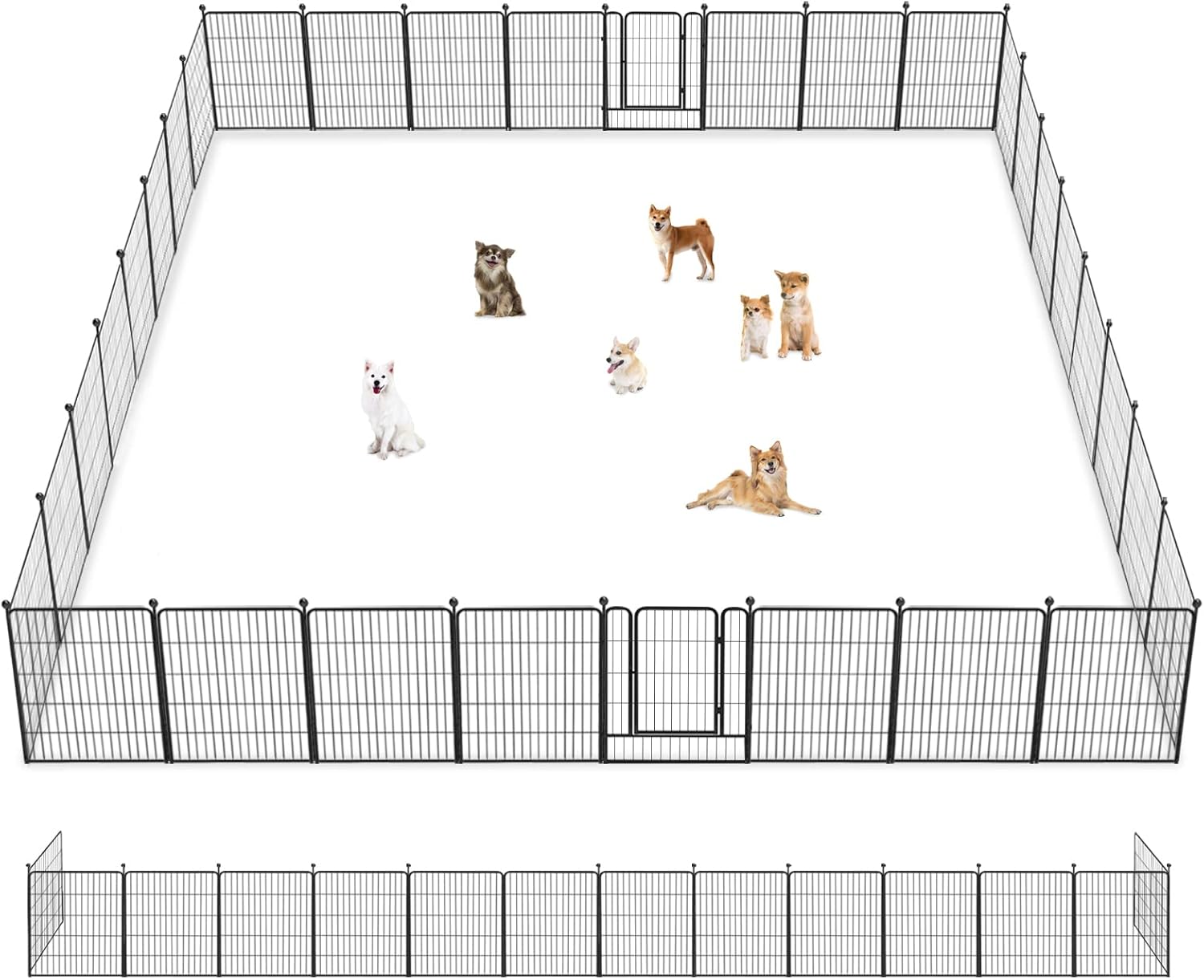 Jhsomdr Dog Playpen Outdoor 32" Height Foldable 32 Panels