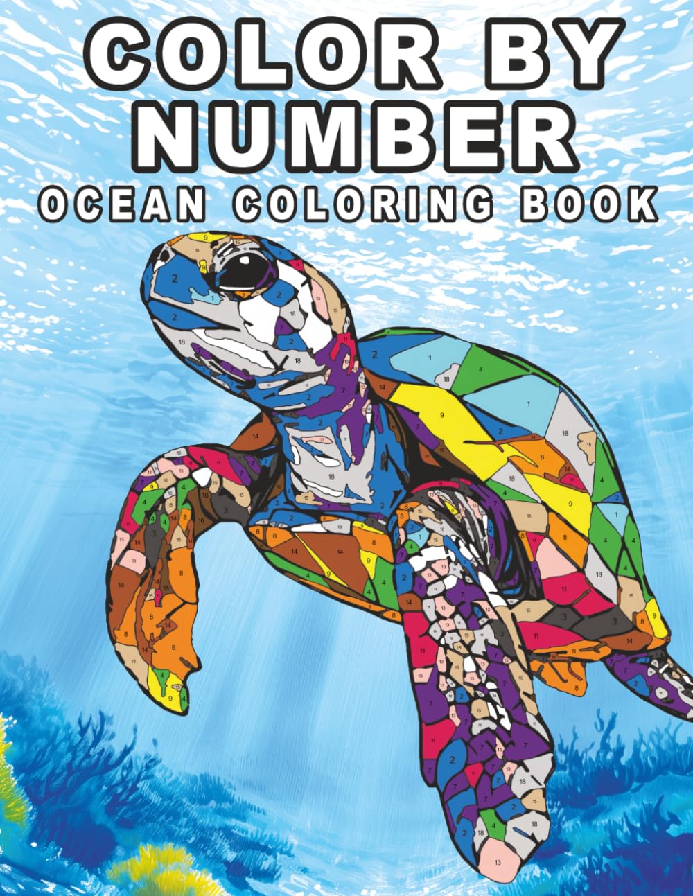Color By Number: Relax and unwind with Color by Numbers in the Jigsaw Puzzle Color Numbers Collection, featuring peaceful ocean scenes and cute sea animals for stress relief and creative fun