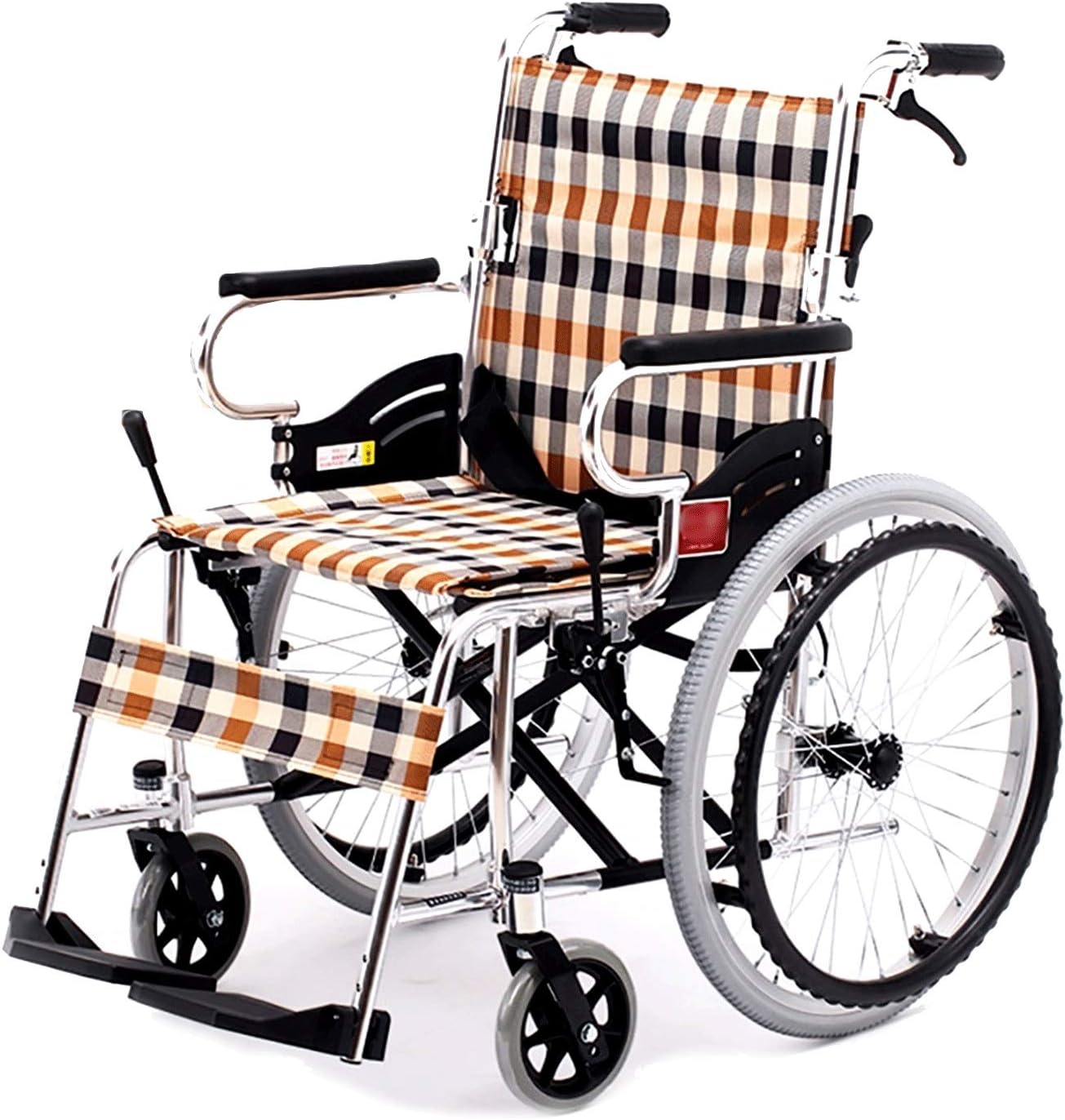 Wheelchairs Aluminum Alloy Wheelchair with Rear Brake Large