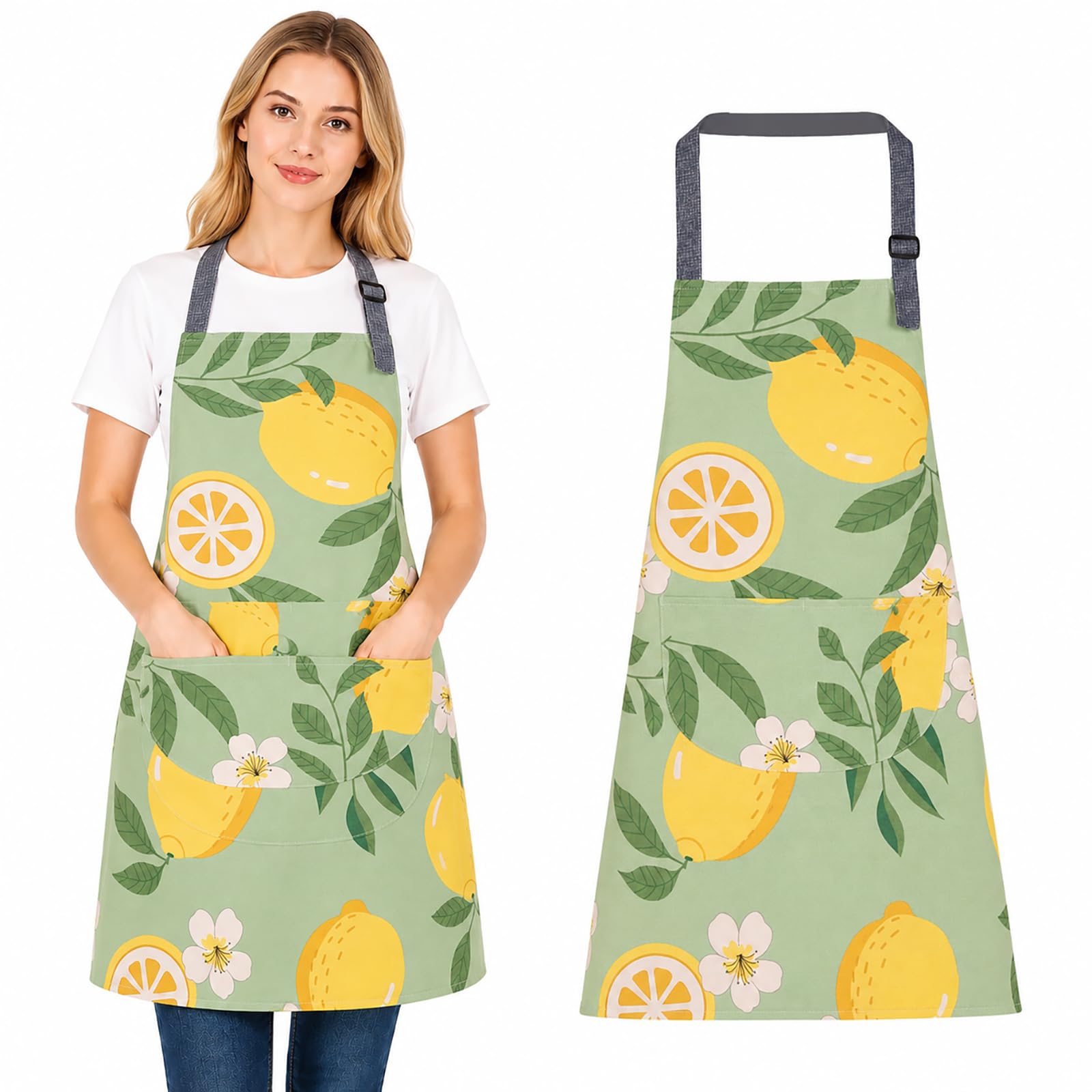 FAIRYGATE Fashion Apron Adjustable Apron Cooking Kitchen Chef Women Men Aprons for Home Kitchen Restaurant Coffee House Baking Gardening BBQ A5746 — image 1