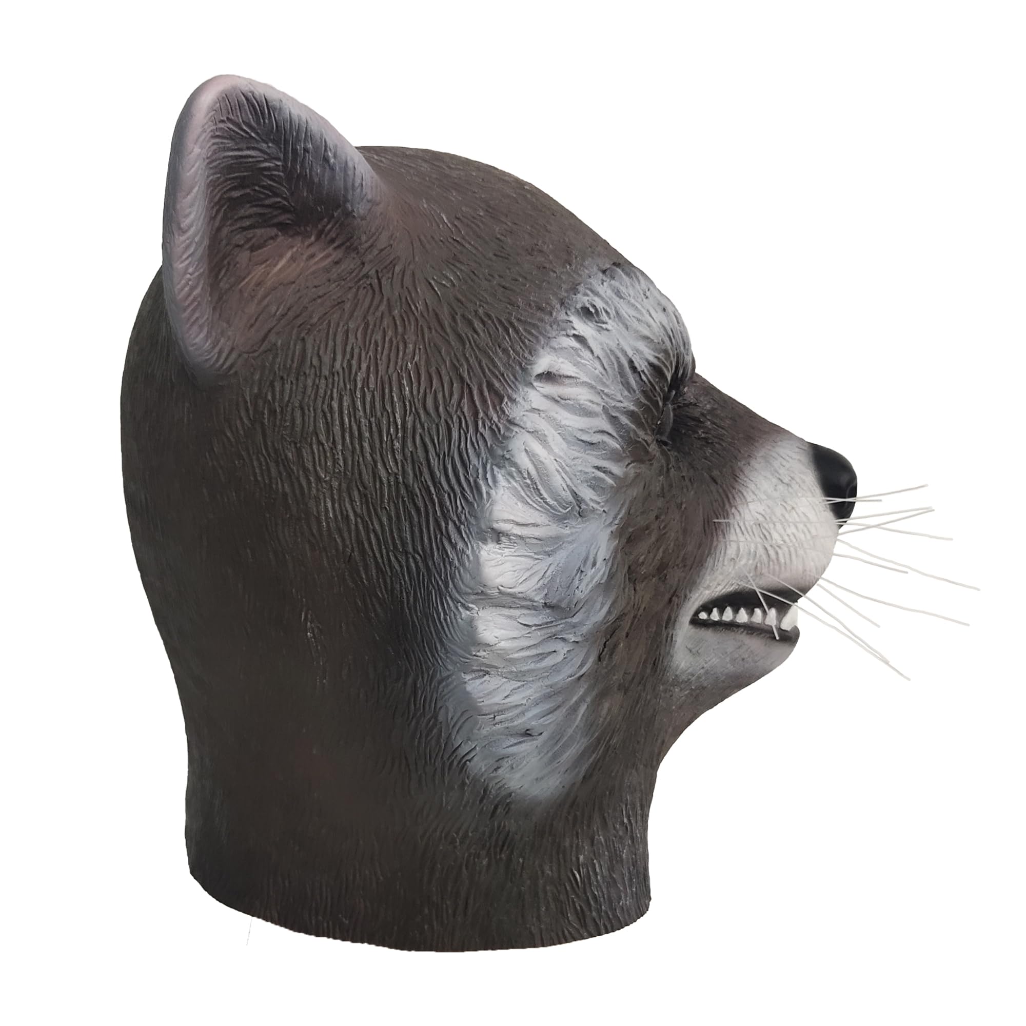 LePyCos Raccoon Latex Full Head Raccoon Mask for Adults -Animal Cosplay Mask for Halloween Costume Parties & Role Play - Image 3
