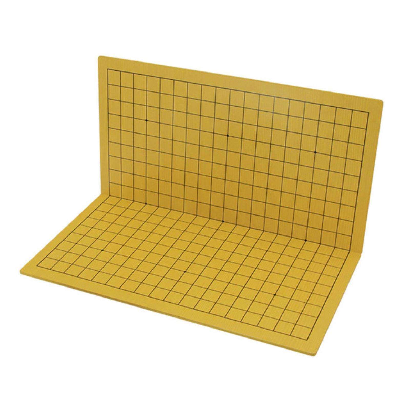 allforyou Bstfamly Go Chess 19 Scacchiera Stradale 47 cm * 44 cm * 0,5 cm Pieghevole Scacchiera in Legno Vecchio Gioco di Go Weiqi Board per 2,2 cm Pieces 45