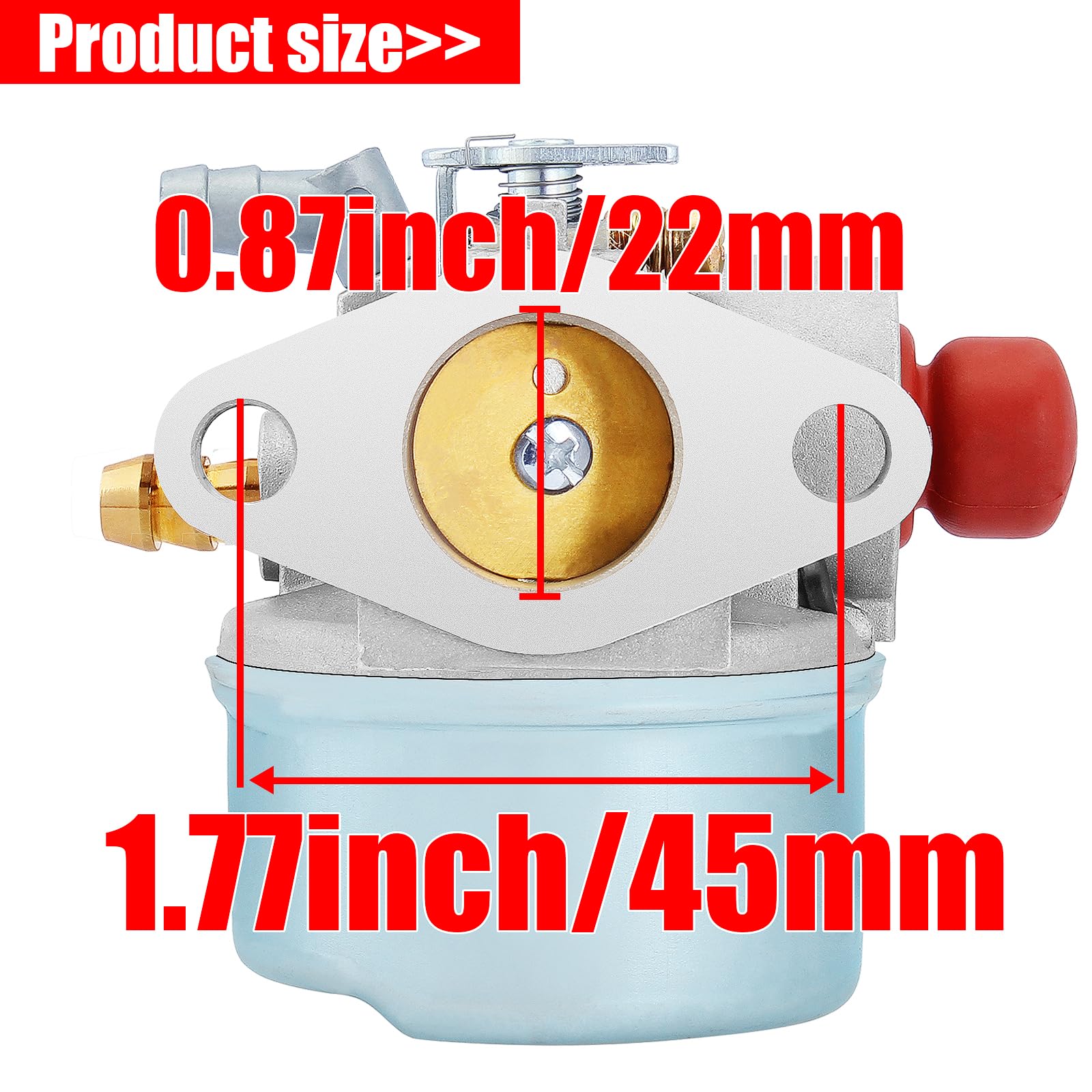 YOFMOO Carburetor for Tecumseh OH195EA OH195XA OHH45 OHH50 OHH55 OHH60 OHH65 OH195 640004 640014 640017 640117 640025 640104 640017A 640017B 640025A 640025B 640025C 640135A Carb - Image 2