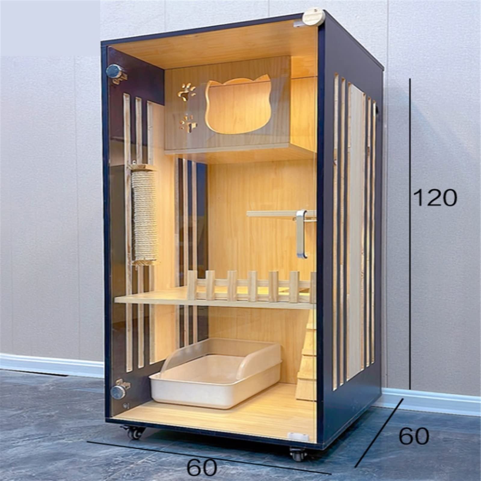 villa per gatti Gabbia for gatti Villa Home for Gabinetto for da interni Cuccia for Per interni