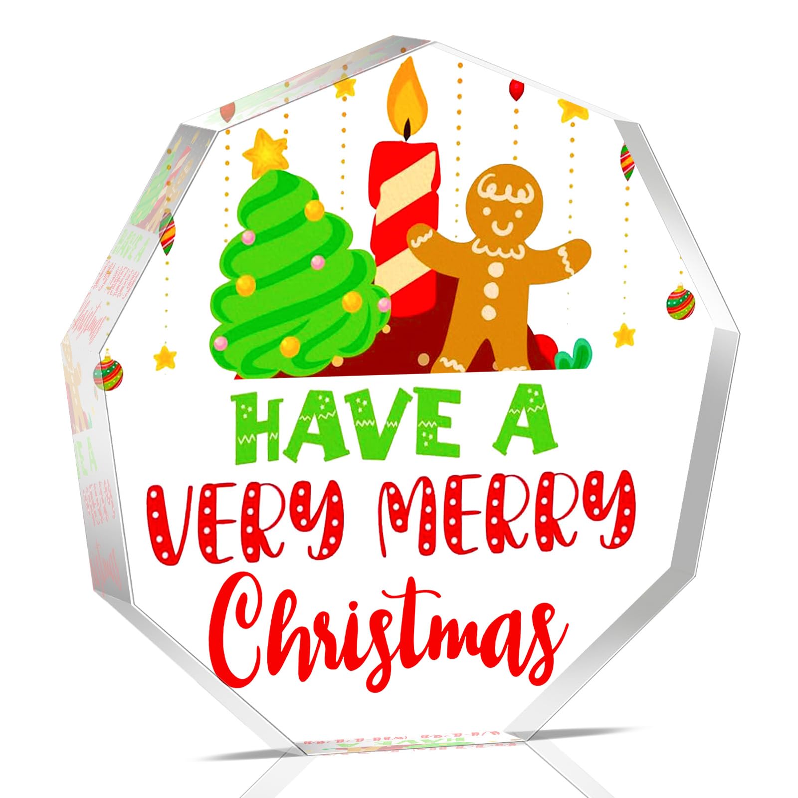 Christmas Decorations Indoor Gingerbread Decorations For Christmas Gingerbread Decor With Festive Quote Acrylic Decor For Home Tree