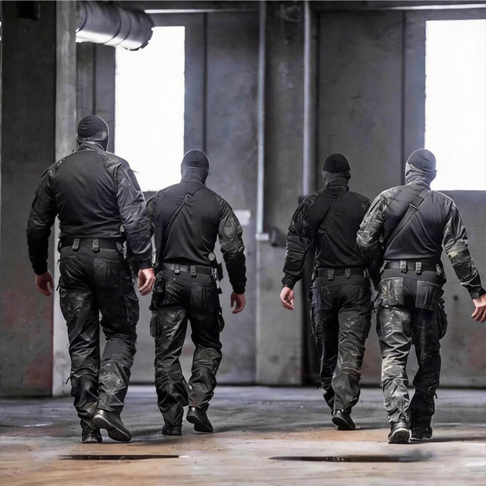 Taktischer Herren-Anzug, Militär-Kampfhemd und -Hose, Strapazierfähige Airsoft-Ausrüstung für Airsoft, Paintball, Jagd und Outdoor-Aktivitäten