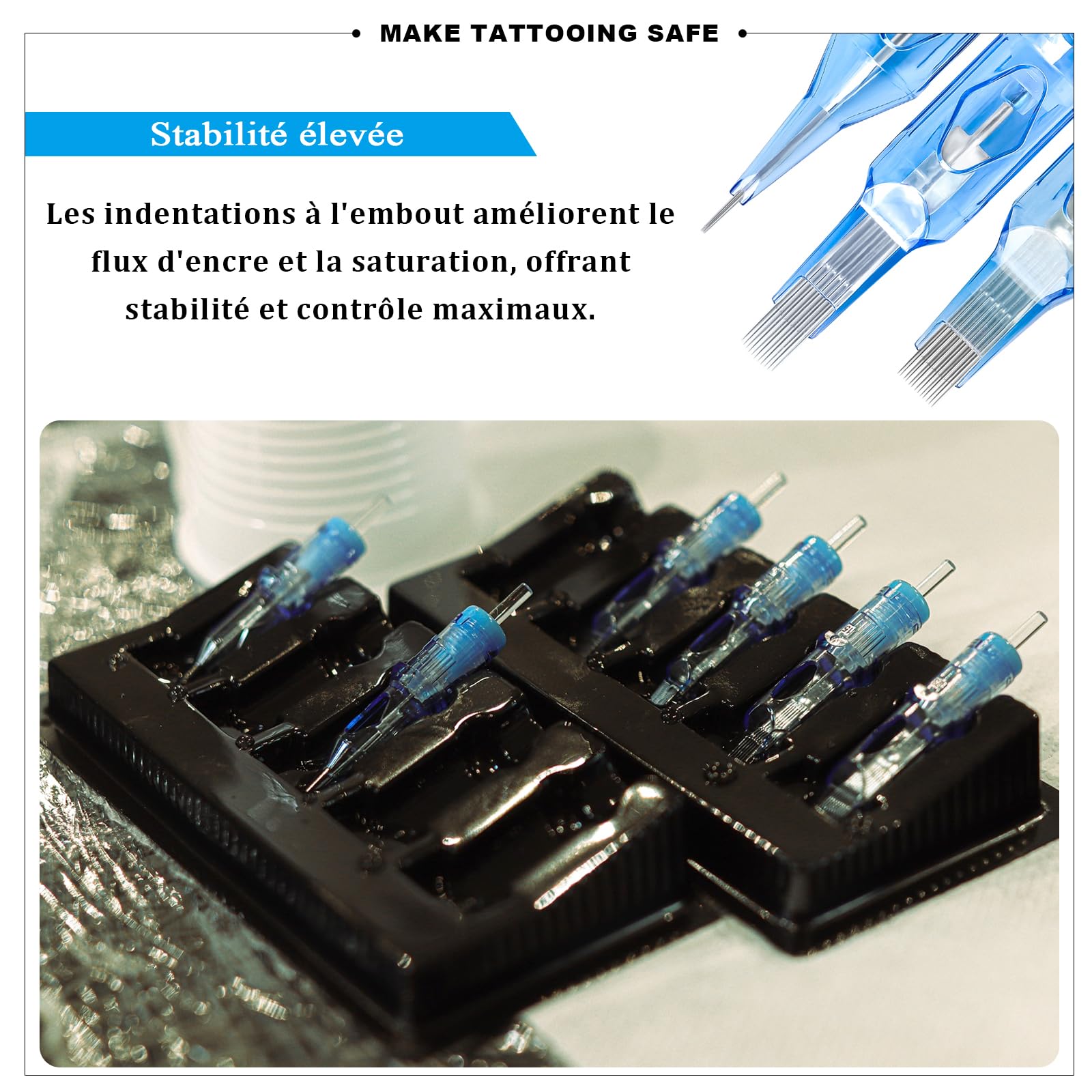 EMALLA ELIOT 0803RLL Aiguille Tatouage 20 Pièces Cartouche Tatouage #08 3RLL Round Liner Aiguille Pour Tattoo Machine
