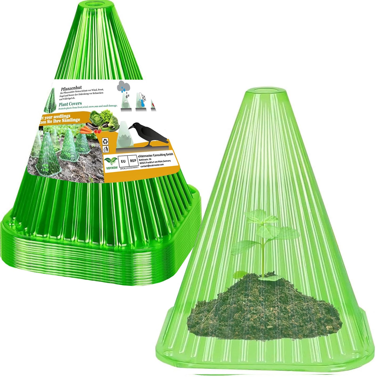 Acquista 10 pz. Campane per piante Campane trasparenti Vivaio PET Plastica Riutilizzabile Copertura da giardino Frangivento per piante in Italia a partire da 9.58 Acquista 10 pz. Campane per piante Campane trasparenti Vivaio PET Plastica Riutilizzabile Copertura da giardino Frangivento per piante in Italia a partire da 9.58