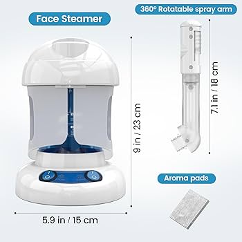 Amazon.com: Nisperos Nano Ionic Facial Steamer - 360° Rotatable
