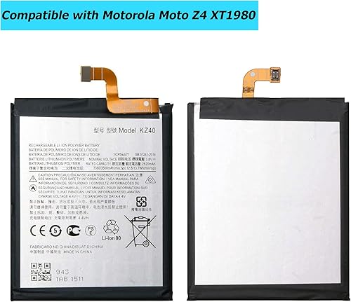 Miniatura 2 de KZ40 - Batería de repuesto compatible con Moto Z4 XT1980 con kit de herramientas
