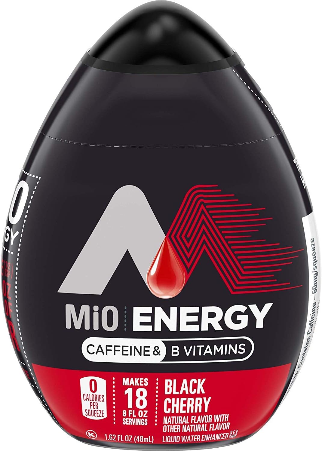 MiO Energy Black Cherry Liquid Water Enhancer, Caffeinated, 1.62 fl oz (Limited Edition)