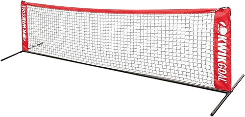 Kwik Goal Red de tenis de fútbol para todas las superficies con soporte, 2 pies 8 pulgadas de alto x 10 pies de ancho