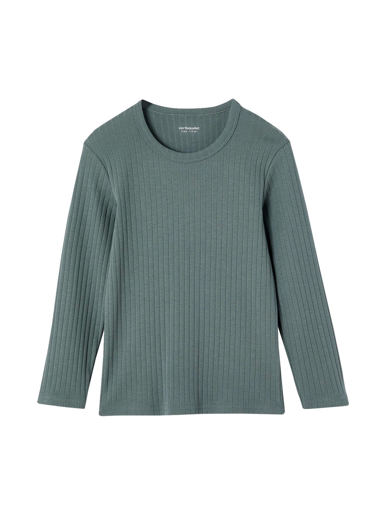 VERTBAUDET Lot de 3 Tee Shirt à Côtes Manches Longues Garçon