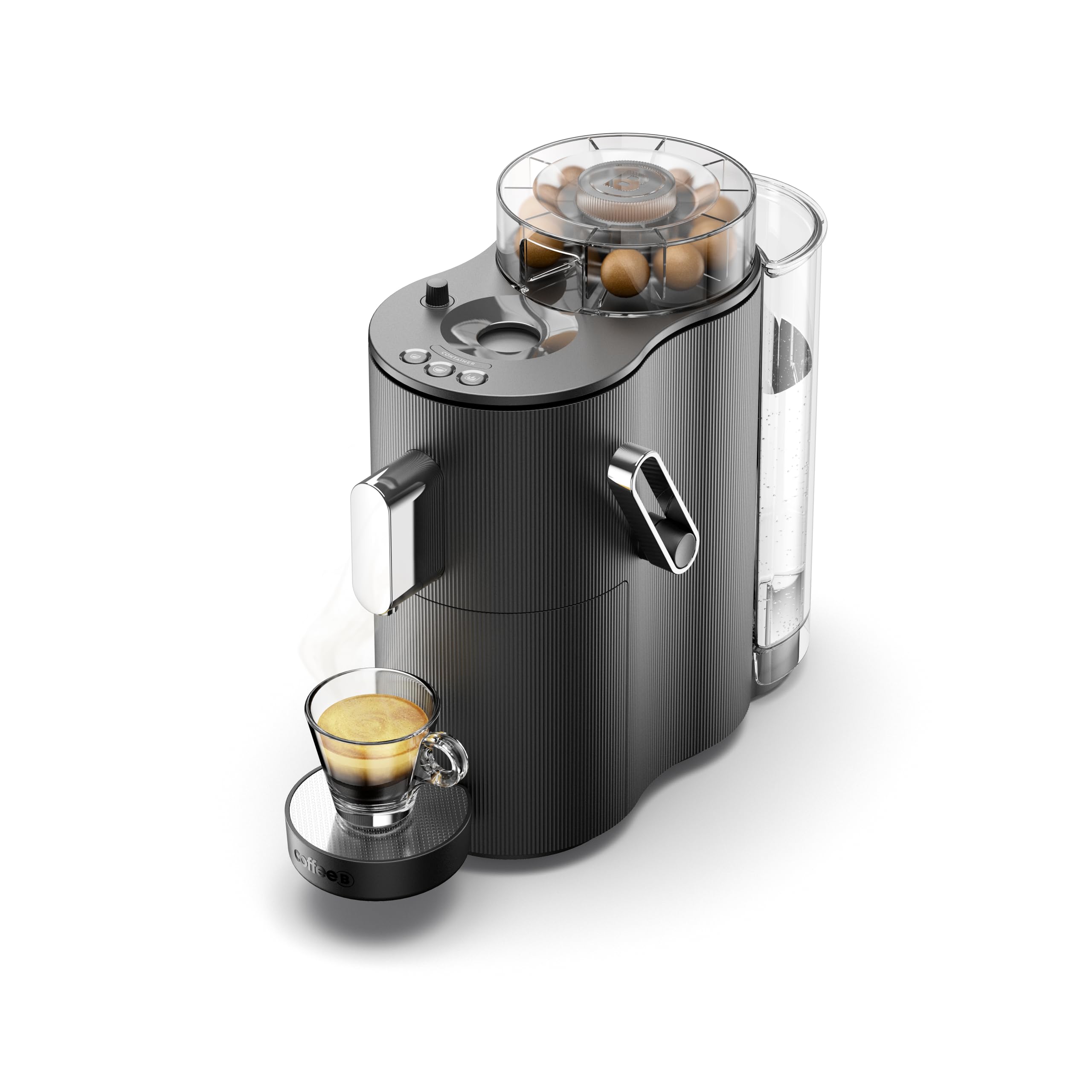 CoffeeB Globe Black – Kaffeemaschine für Coffee Balls