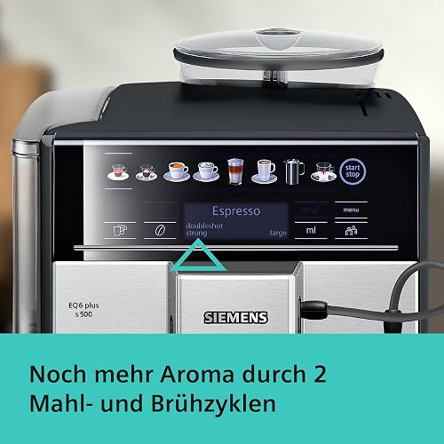 Siemens EQ.6 plus s300 Freestanding Fully-auto Espresso machine 1.7L 2cups Black,Grey EQ.6 plus s300, Freestanding, Espresso machine, 1.7 L, Built-in grinder, 1500 W, Black, Grey - 7