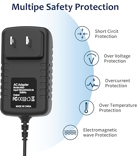 Miniatura 3 de Hustery - Adaptador de 12 V CA-CC compatible con Yamaha PA150 PA-150 cargador de teclado fuente de alimentación PSU