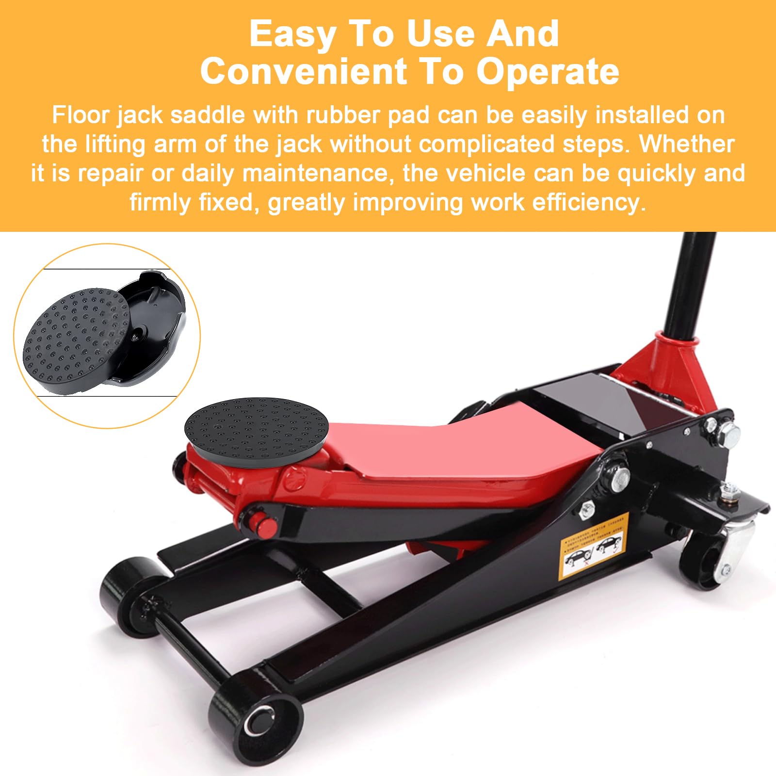 Amazon.com: Floor Jack Saddle, Floor Jack Saddle with Rubber Pad